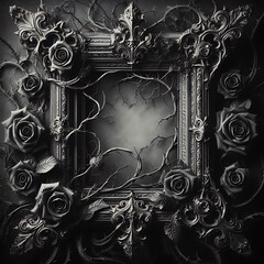 Dark Gothic Black Frame 