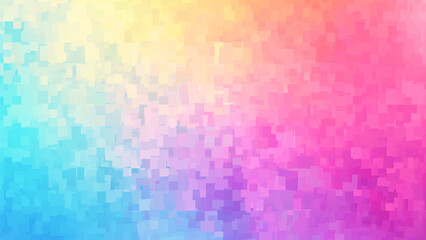 Pastel Pixel Paradise: A Gradient of Soft Colors