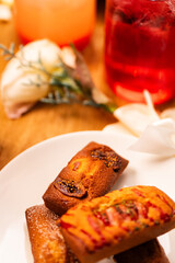 delicious cafe food and beverages and desserts