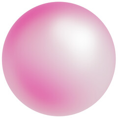 3d pink jewelry pearl gem ball. Cute soft pink gradient dreamy core y2k sphere. Sea shell mermaid