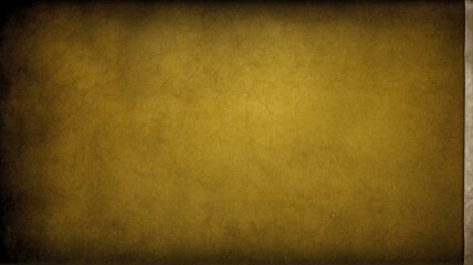 Dark yellow paper vintage texture with some lighting and black vignette from Generative AI