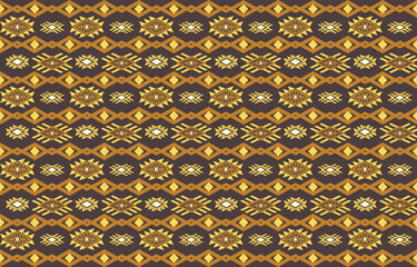 Yellow Ethnic geometric design.Ethnic pattern in tribal, folk embroidery abstract art. ornament print. Ethnic Design for wallpaper,carpet, clothing, fashion, fabric.