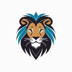 lion logo on a white background