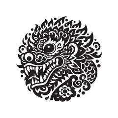 Chinese New Year Lion Dance Vector Graphics for Joyous Occasions