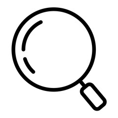 This is the Search icon from the Accounting icon collection with an Outline style