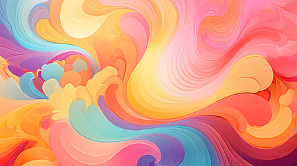 Rainbow gradient abstract colorful watercolor background