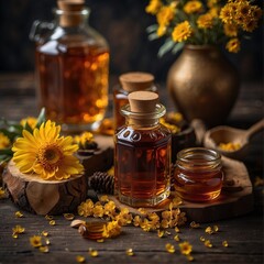 essential oil and lavender