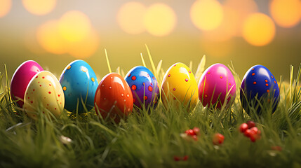 Easter banner with copy space