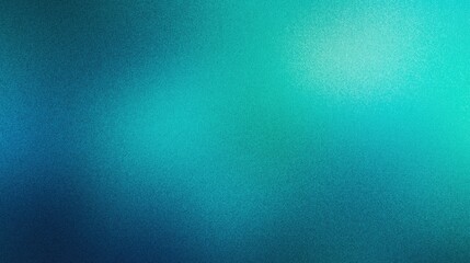 Abstract background with a soft grainy gradient from green to blue. Grainy gradients style, vintage noise, abstract background