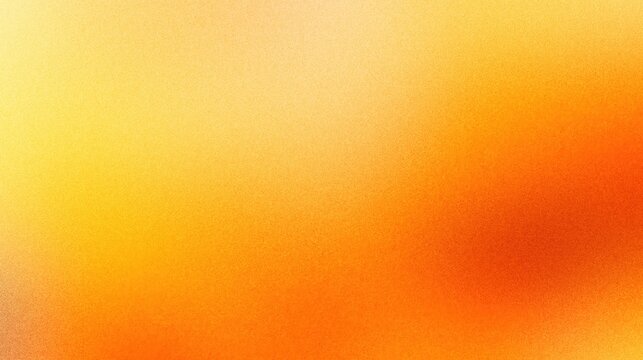 Grainy gradient from orange to yellow, creating an atmosphere of warmth and sunlight. Grainy gradients style, vintage noise, abstract background