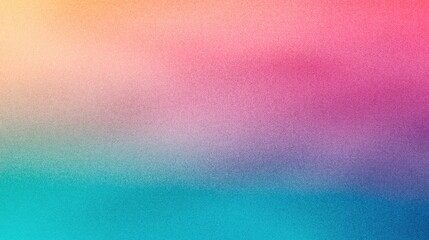 Multicolored gradient with a grainy effect resembling canvas texture. Grainy gradients style, vintage noise, abstract background