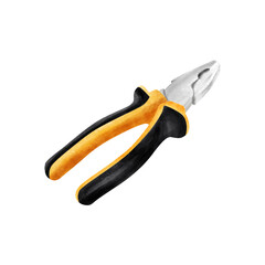 Obraz premium Hand drawn pliers isolated on white background. Watercolor illustration