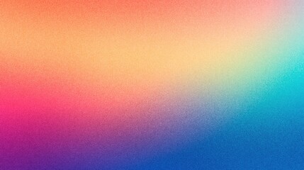 Psychedelic gradient with bright hues and grainy texture. Grainy gradients style, vintage noise, abstract background