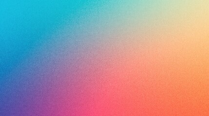 Psychedelic gradient with bright hues and grainy texture. Grainy gradients style, vintage noise, abstract background