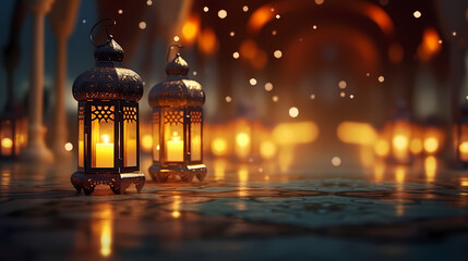 Ramadan background, celebrating Eid al-Fitr and Ramadhan