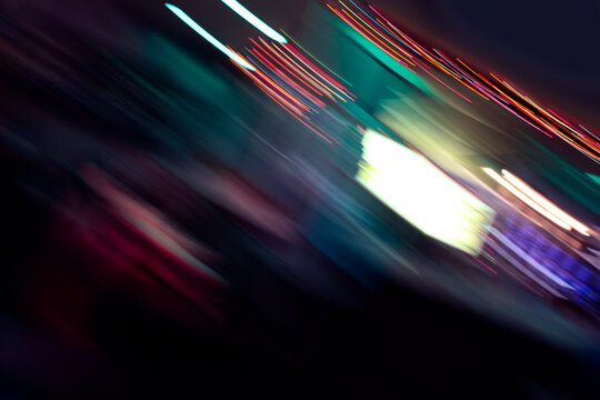 Abstract Layer Neon Light Colors in Motion