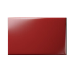 Red card on a transparent background.
