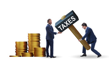 Business people in tax concept