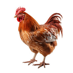 Fototapeta premium Chicken on transparent background.