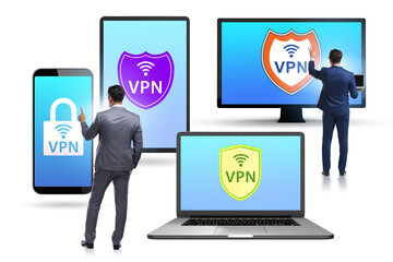 Virtual private network VPN cyber concept