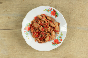 Tumis Cumi Asin, Sambal Cumi or Spicy Salted Squid