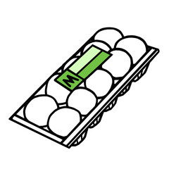 卵　パック　イラスト