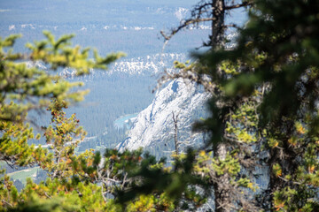 mountains and river landscape