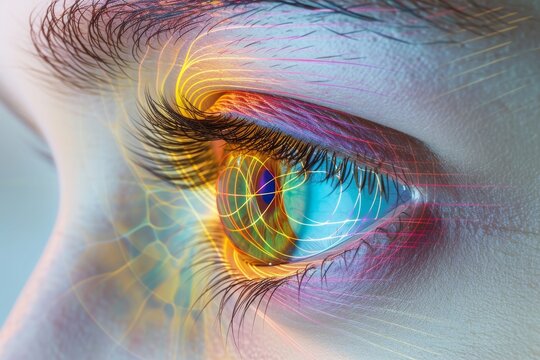 Human Cyborg AI Eye pupillary light reflex abnormalities. Eye eye inflammation optic nerve lens electroretinography color vision. Visionary iris iris sight daylight vision eyelashes