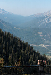 girl on mountain viewing vernaculars 
