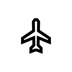 Airplane Mode Icon Simple Line Style Vector Perfect Web and Mobile Illustration 