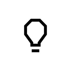 Bulb Icon Simple Line Style Idea Vector Perfect Web and Mobile Illustration 