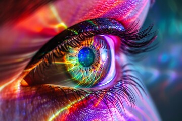 Human Cyborg AI Eye visionary designer. Eye color vision deficiency optic nerve lens dry eye color vision. Visionary iris excimer laser sight optic nerve sheath eyelashes