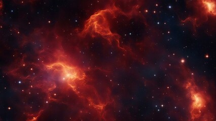 background with stars A fiery space background of a nebula, with a smooth gradient of colors and a realistic effect 