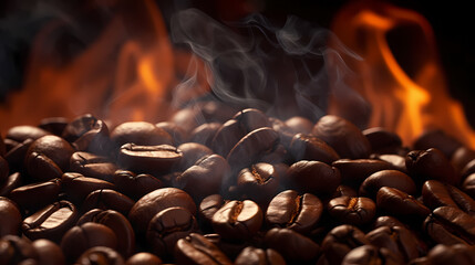 Coffee close-up background, business shot