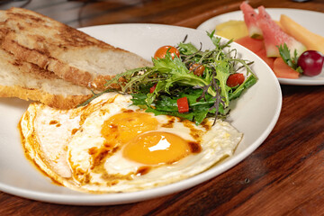 delicious breakfast in colombian hotel