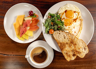 delicious breakfast in colombian hotel