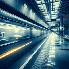 moving escalator in airport