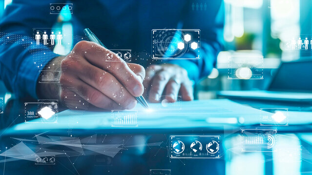 スマートシティ、デジタル世界、グローバル通信ネットワークのコンセプト。 6G ビジネスグラフ。グローバルビジネス。