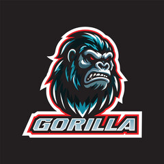 gorilla logo esport style