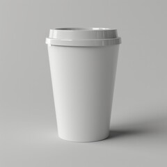 Coffee Cup papper 3D Illustration Mockup Scene on Isolated Background