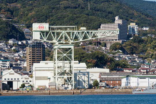 2023年11月25日、長崎県佐世保市にて、 旧佐世保海軍工廠250トン起重機