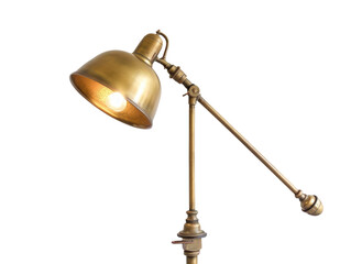 Obraz na płótnie Canvas Vintage Brass Floor Lamp