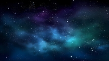 Fototapeta premium Mysterious star themed gradient background with countless twinkling stars