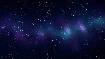 Countless stars twinkle in the night sky