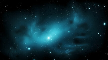 Countless stars twinkle in the night sky