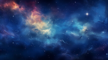 Naklejka premium Countless stars twinkle in the night sky