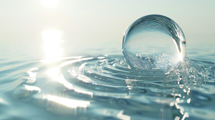 Cosmetic Essence Liquid bubble molecule .bubbles in water	
