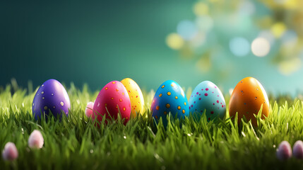 Easter banner with copy space