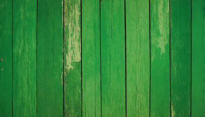 Obraz premium Worn green - planks spring vintage backdrop.