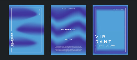 Purple blue grainy gradient background poster backdrop noise texture webpage header wide banner design. Vector art illustration.